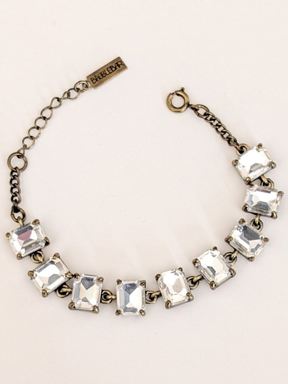 Rectangular glass beaded bracelet - Picture 6 of 8